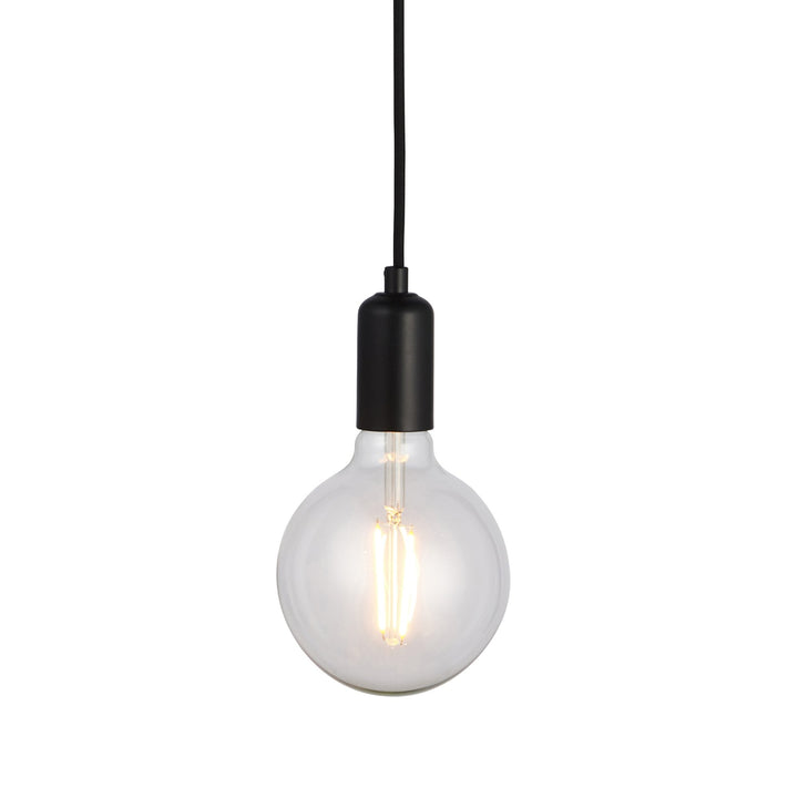 Endon 76581 Studio 1 Light Pendant Black