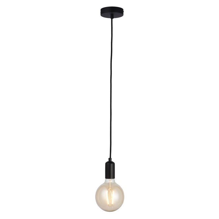 Endon 76581 Studio 1 Light Pendant Black