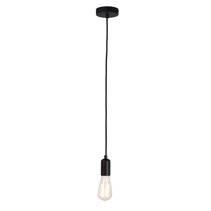 Endon 76581 Studio 1 Light Pendant Black