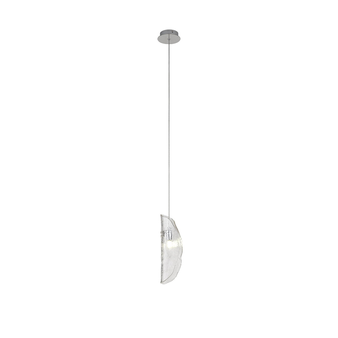 Nelson Lighting NL81899 Wish Pendant 1 Light Polished Chrome/Clear Glass