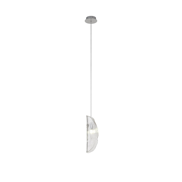 Nelson Lighting NL81899 Wish Pendant 1 Light Polished Chrome/Clear Glass