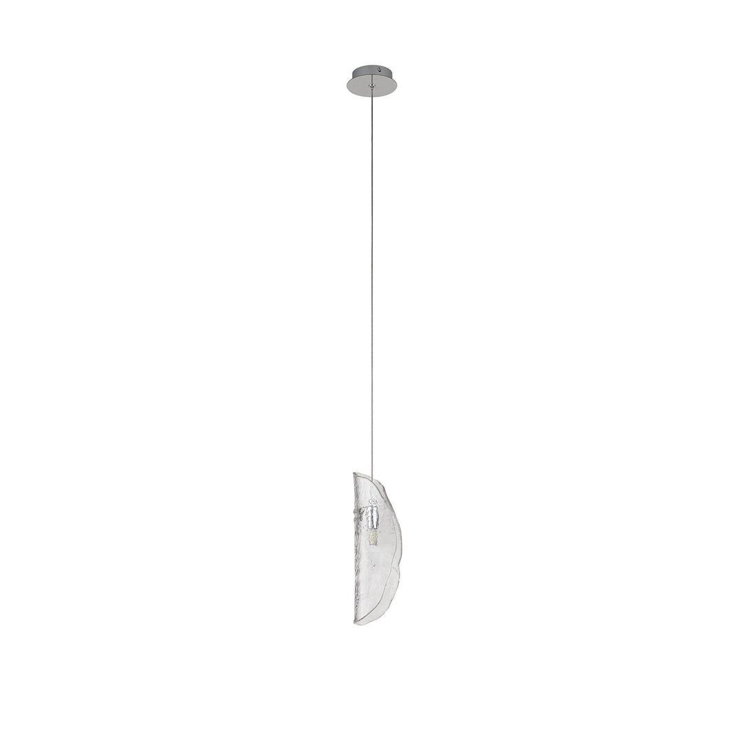 Nelson Lighting NL81899 Wish Pendant 1 Light Polished Chrome/Clear Glass