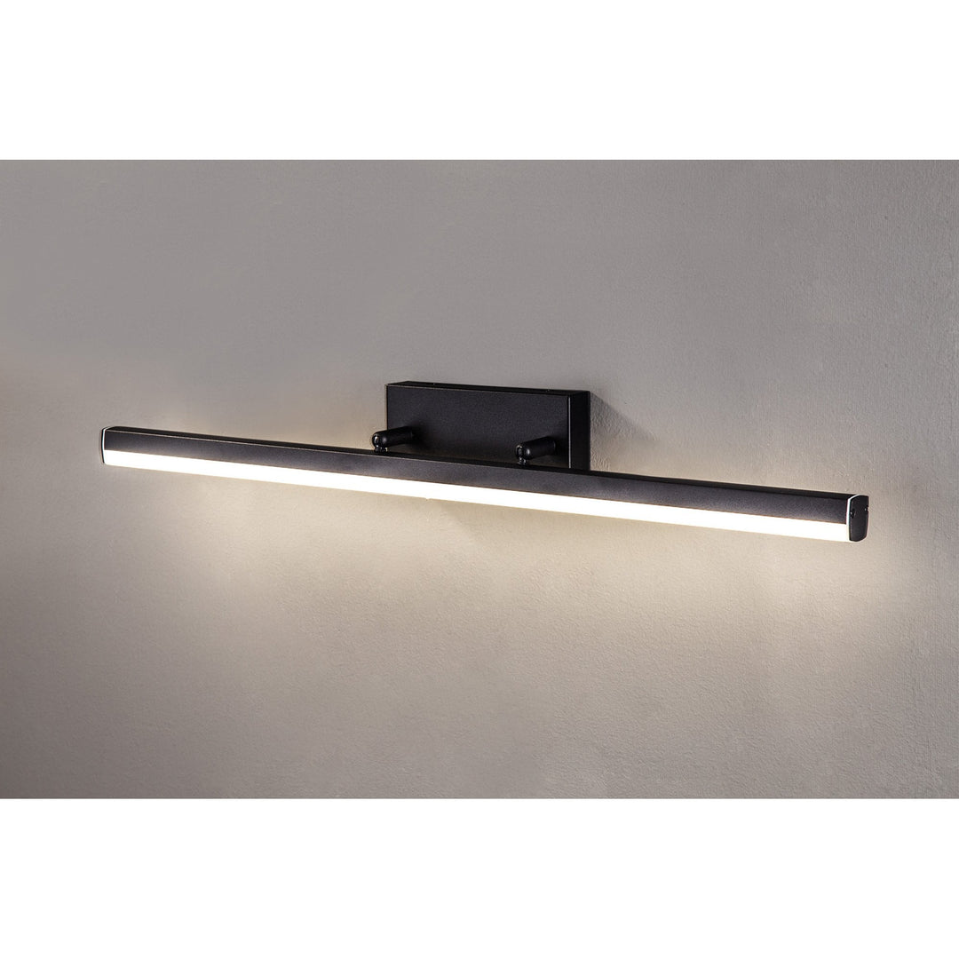 Nelson Lighting NL82139 Alfie Bathroom LED Wall Lamp Large Adjustable Sand Black