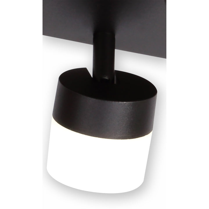 Nelson Lighting NL82159 Bovan Bathroom LED 4 Light Ceiling Sand Black