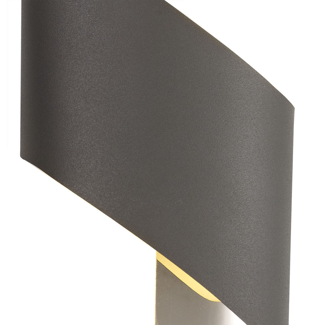 Nelson Lighting NL83109 Kally LED Wall Lamp Small Anthracite/Polished Chrome