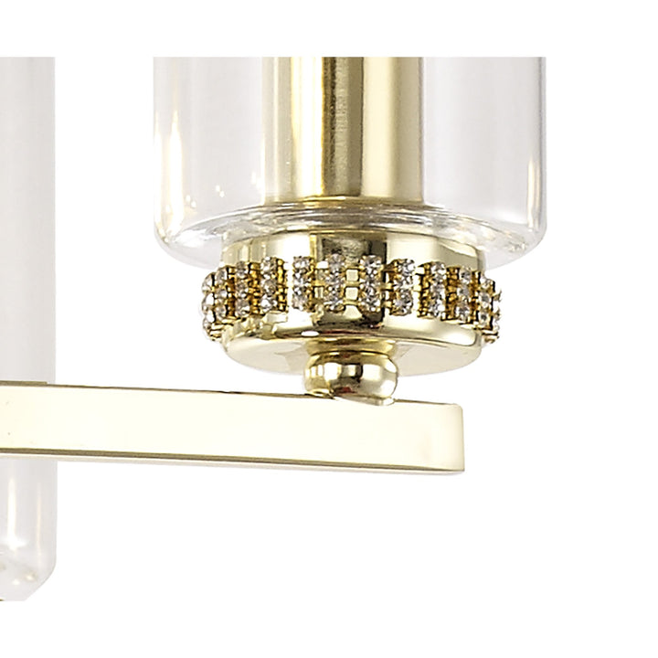 Nelson Lighting NL83759 Darling 7 Light Pendant/Semi Ceiling Polished Gold