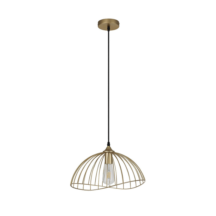 Nelson Lighting NL83779 Belgium Dome Pendant Painted Gold