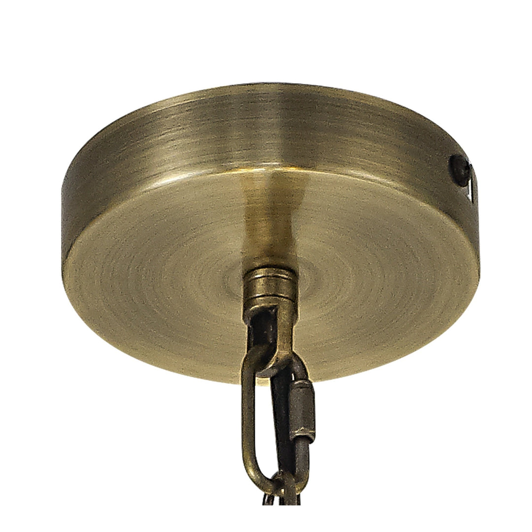 Nelson Lighting NL84309 Prince Pendant 2 Light Antique Brass