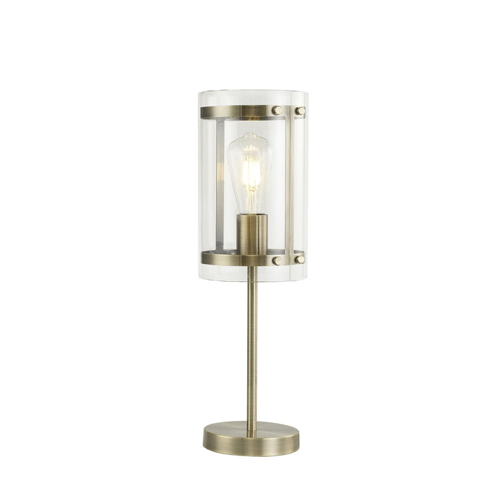 Nelson Lighting NL84349 Prince Table Lamp Antique Brass