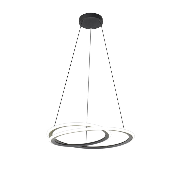 Nelson Lighting NL84629 Melisa LED Pendant 3 Step Dimming Black