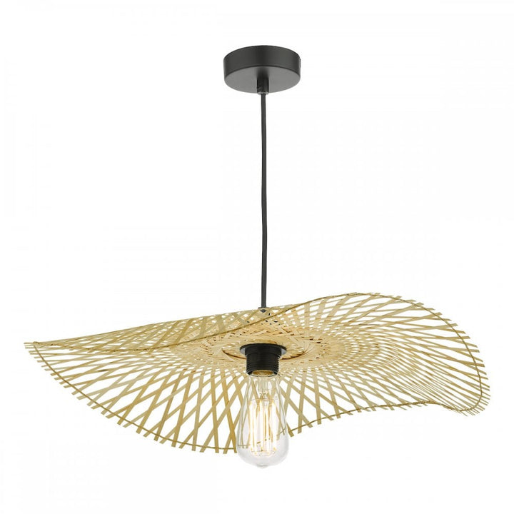 Dar DEJ6529 Deja Easy Fit Pendant Natural Rattan