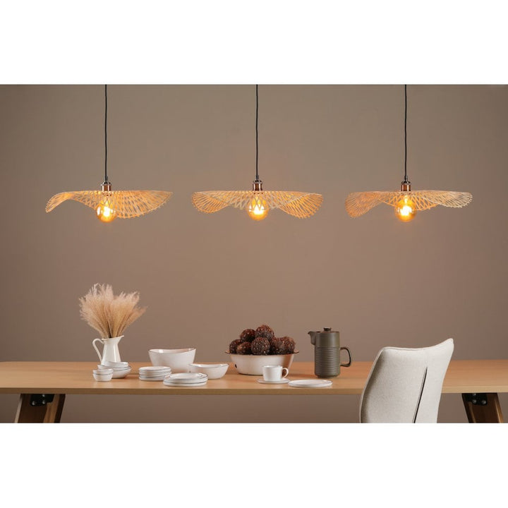 Dar DEJ6529 Deja Easy Fit Pendant Natural Rattan