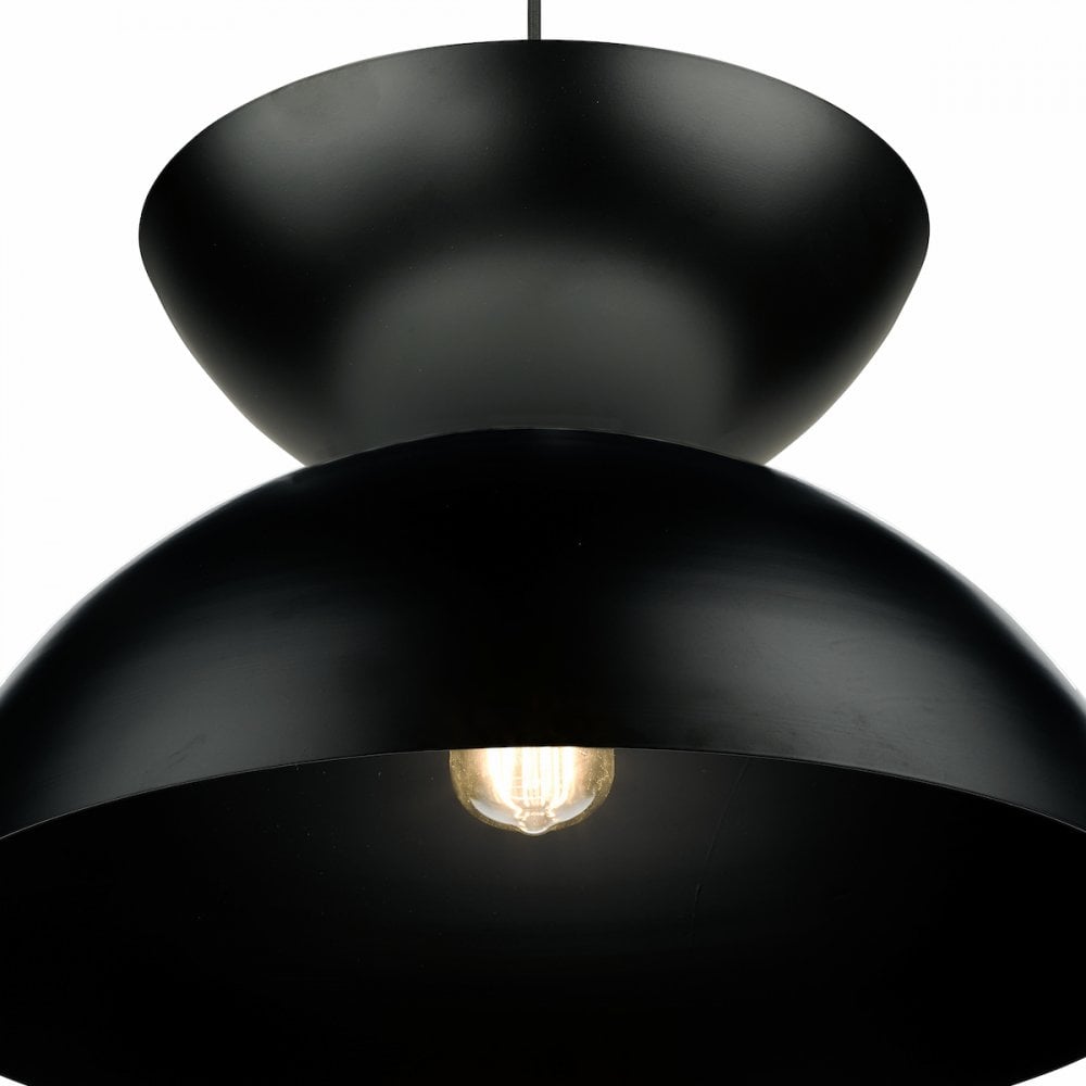 Dar RIY0122 Riya Pendant Matt Black