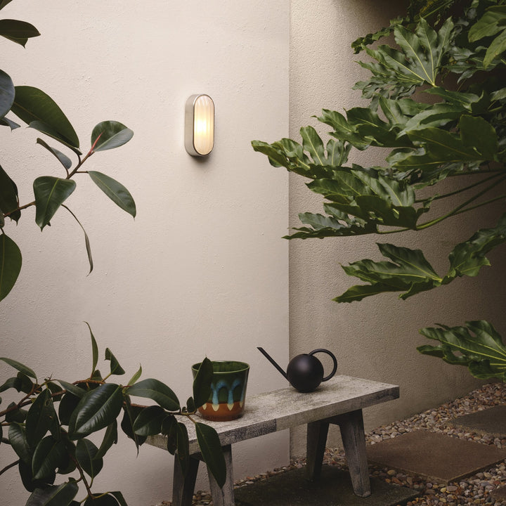 Astro 1032013 Montreal Oval Outdoor Wall Light Brushed Stainless Steel