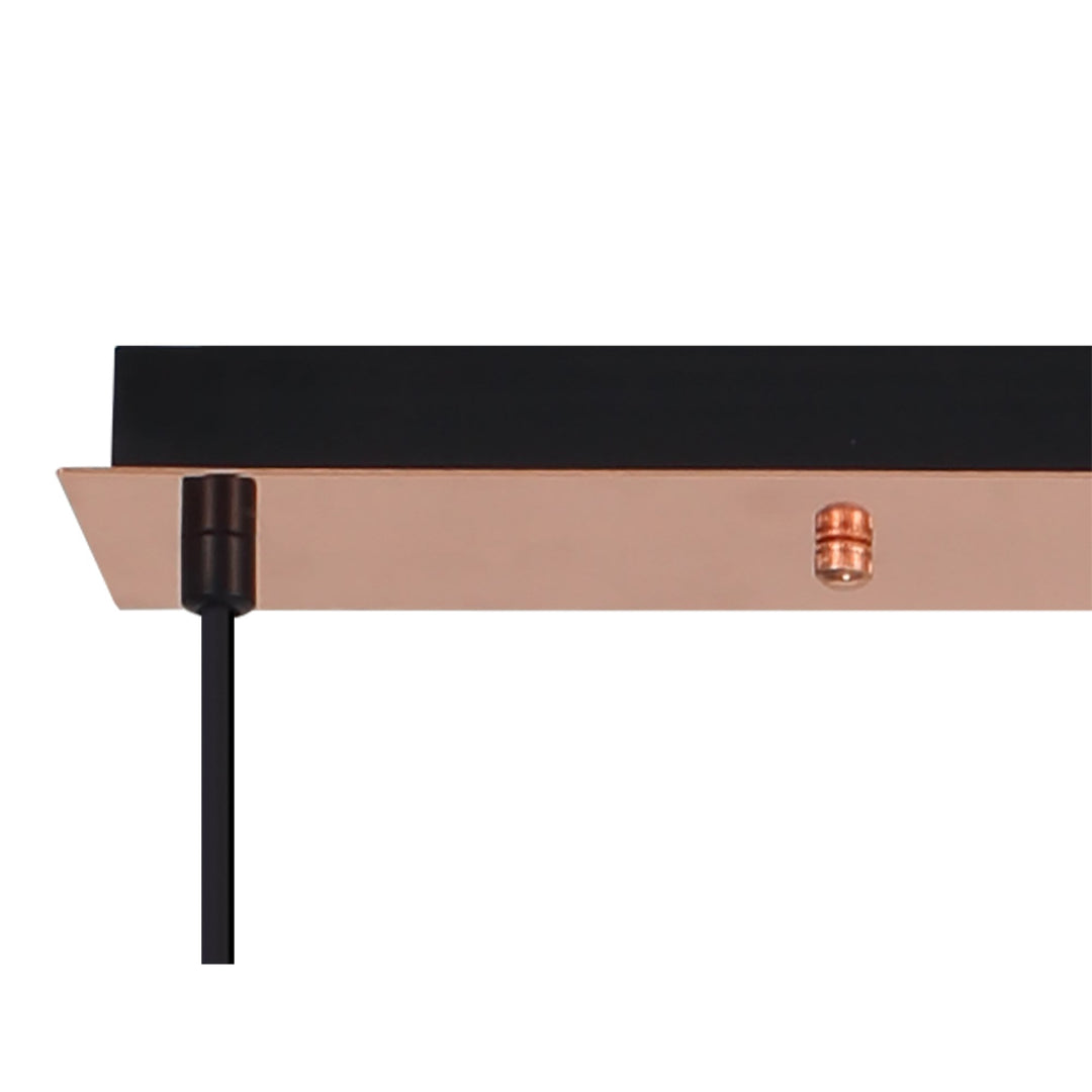 Nelson Lighting NL83179 Amsterdam Linear Suspension Kit Copper/Matt Black