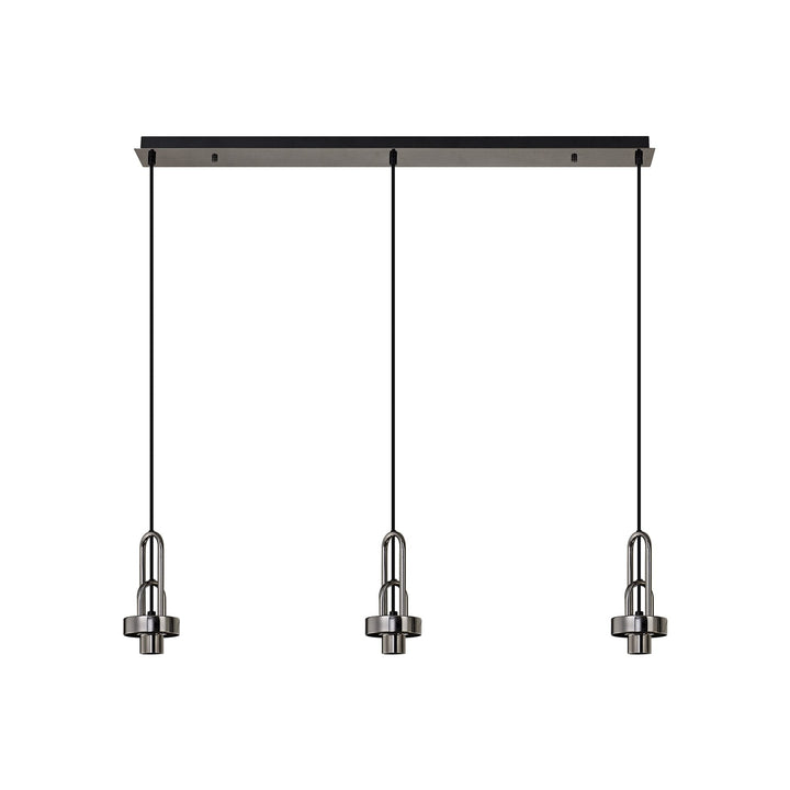 Nelson Lighting NL83199 Acme Linear Suspension Kit Black Chrome/Matt Black