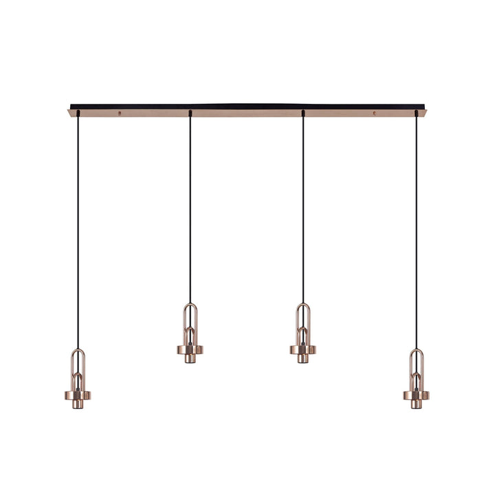 Nelson Lighting NL83219 Amsterdam Linear Suspension Kit Copper/Matt Black