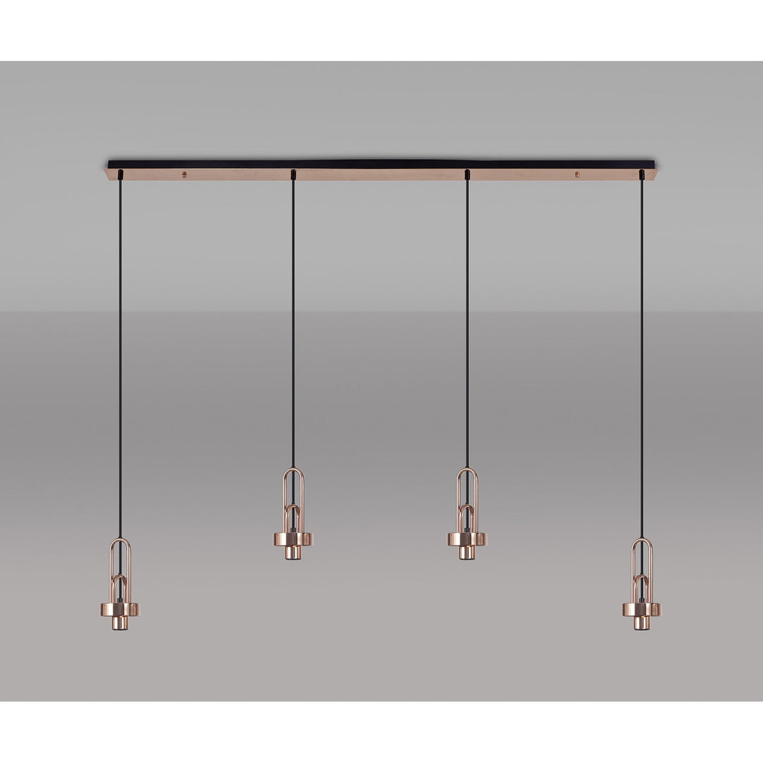 Nelson Lighting NL83219 Amsterdam Linear Suspension Kit Copper/Matt Black