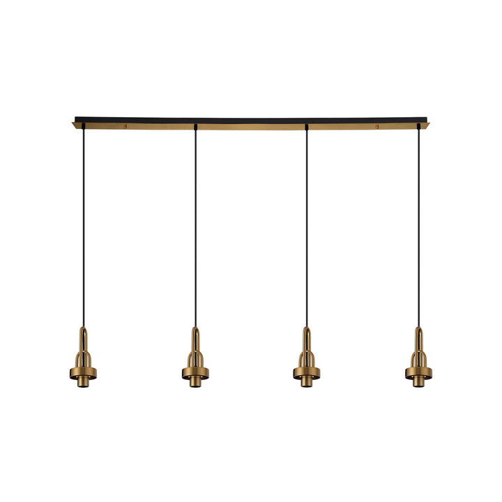 Nelson Lighting NL83229 Acme Linear Suspension Kit Brass Gold/Matt Black