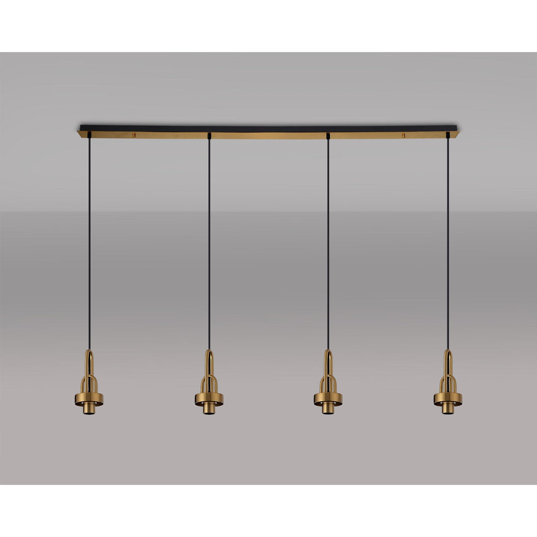 Nelson Lighting NL83229 Acme Linear Suspension Kit Brass Gold/Matt Black