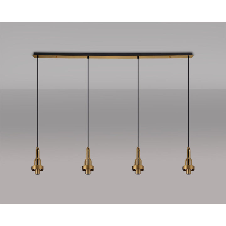 Nelson Lighting NL83229 Acme Linear Suspension Kit Brass Gold/Matt Black