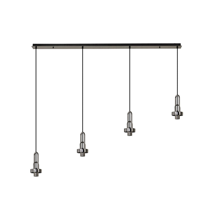 Nelson Lighting NL83239 Acme Linear Suspension Kit Black Chrome/Matt Black