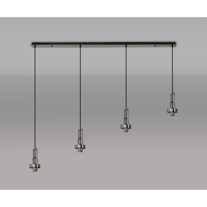 Nelson Lighting NL83239 Acme Linear Suspension Kit Black Chrome/Matt Black