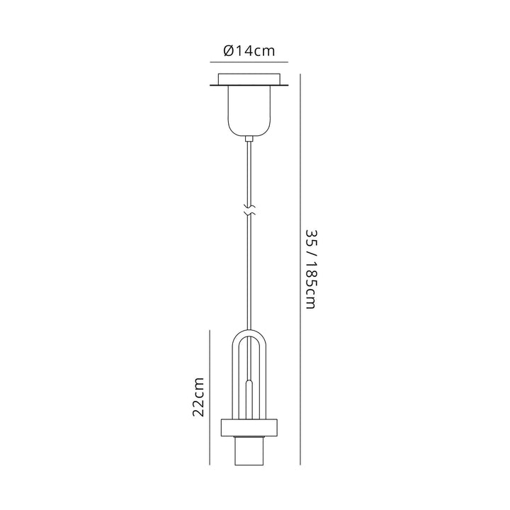 Nelson Lighting NL84389 Amsterdam Suspension Kit Aged Pewter/Matt Black