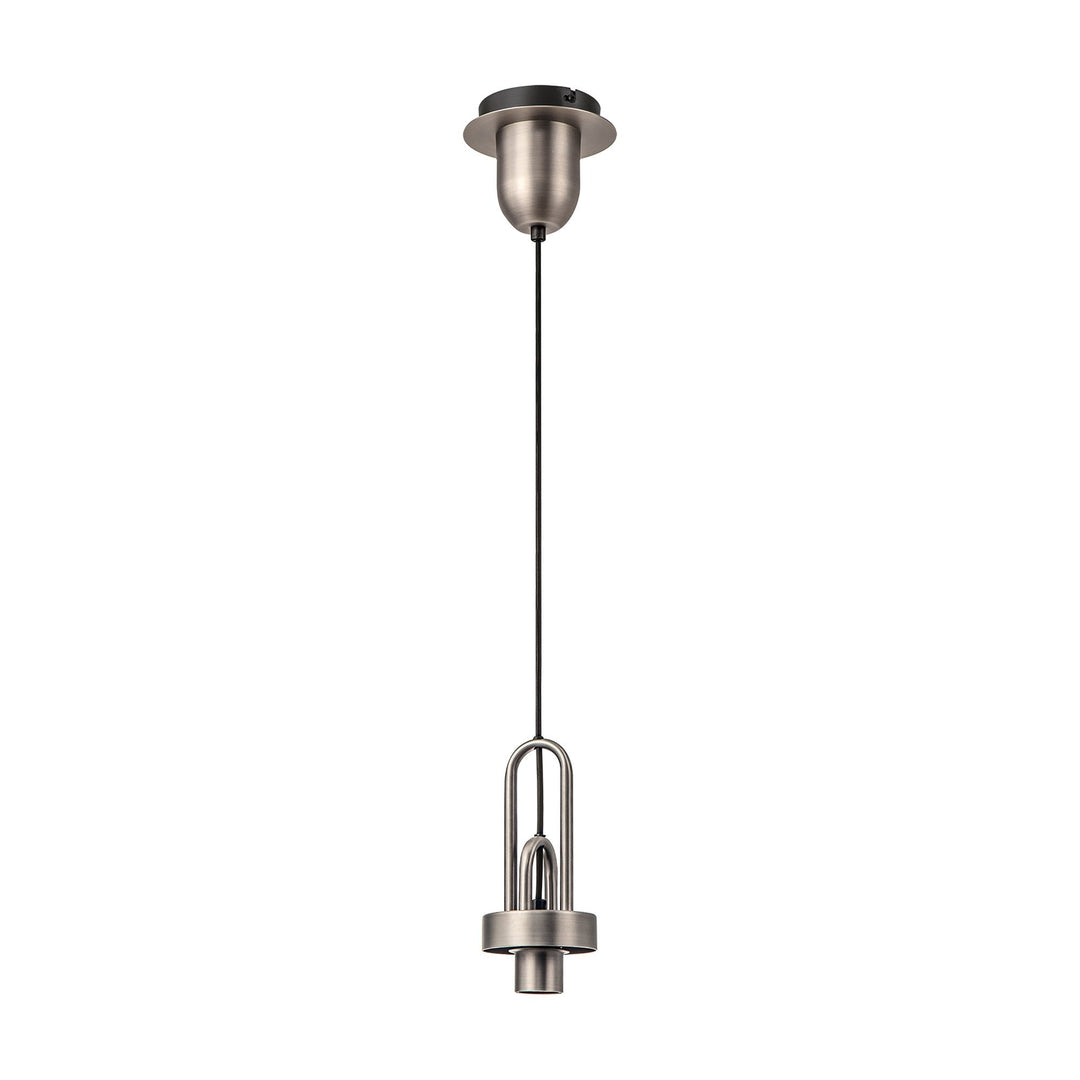 Nelson Lighting NL84399 Amsterdam Suspension Kit Antique Silver/Matt Black