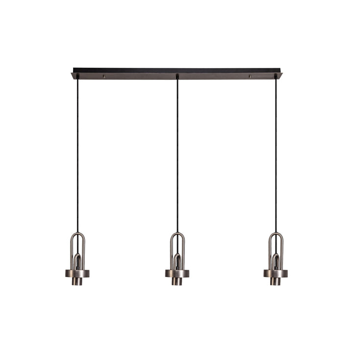 Nelson Lighting NL84419 Acme Linear Suspension Kit Antique Silver/Matt Black