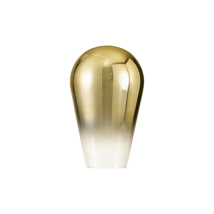 Nelson Lighting NL86979 Amsterdam Shade Brass Gold Clear