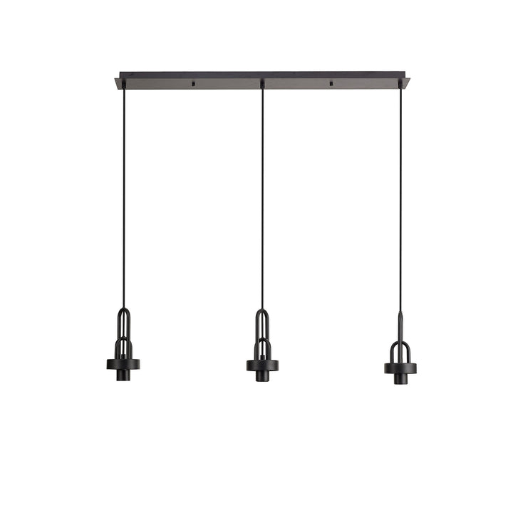 Nelson Lighting NL87739 Amsterdam Linear Suspension Kit Matt Black