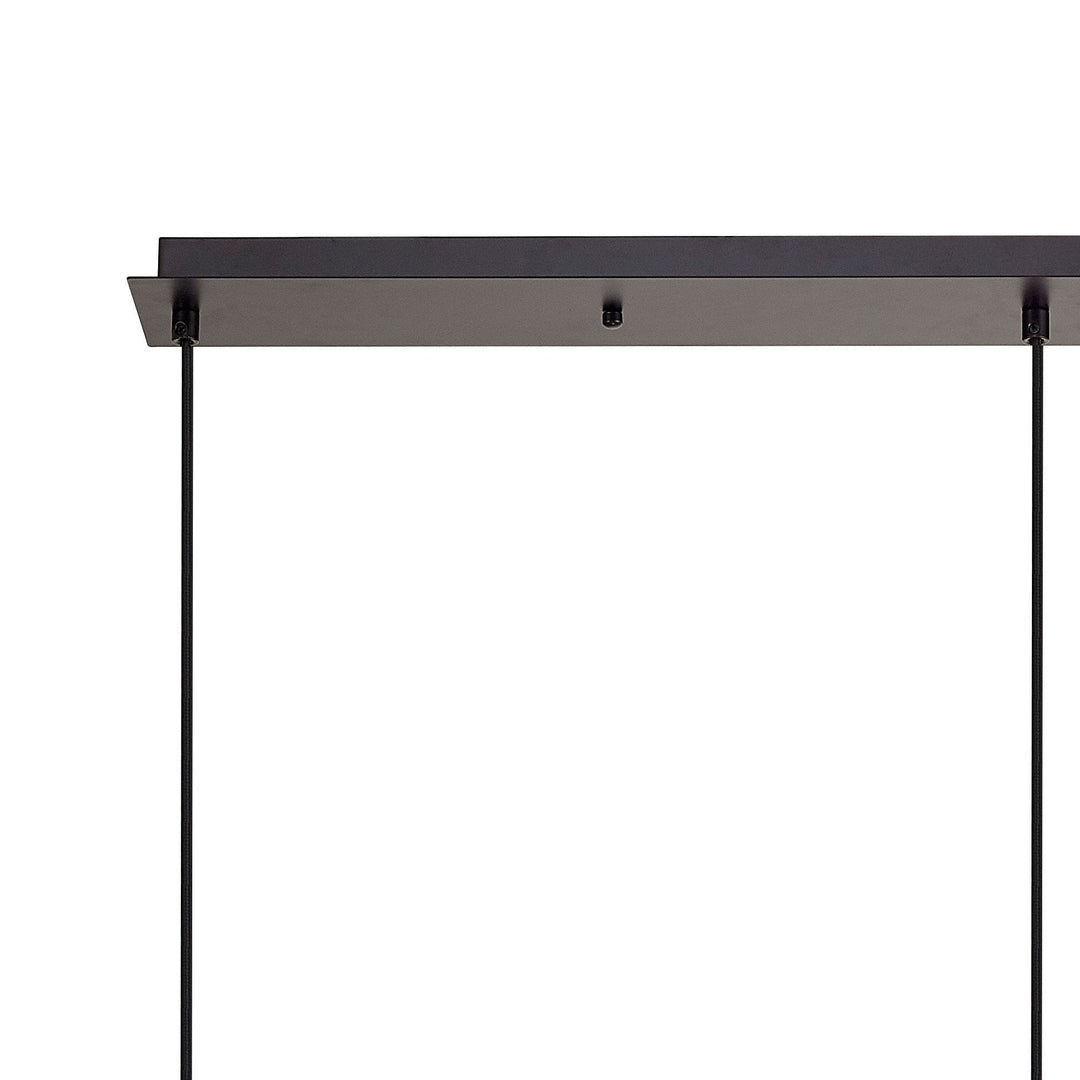 Nelson Lighting NL87739 Amsterdam Linear Suspension Kit Matt Black