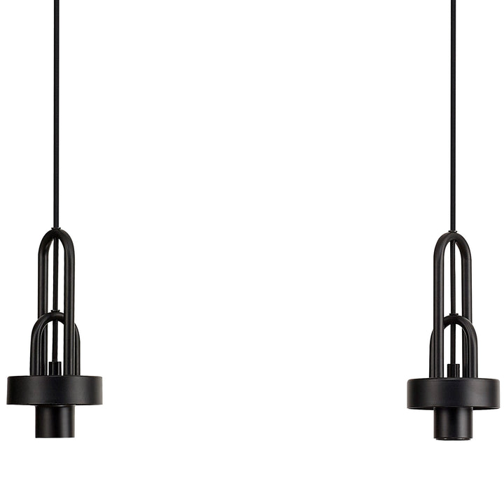 Nelson Lighting NL87739 Amsterdam Linear Suspension Kit Matt Black