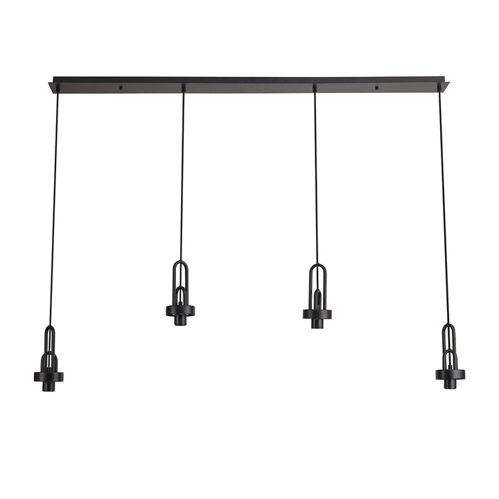 Nelson Lighting NL87749 Amsterdam Linear Suspension Kit Matt Black