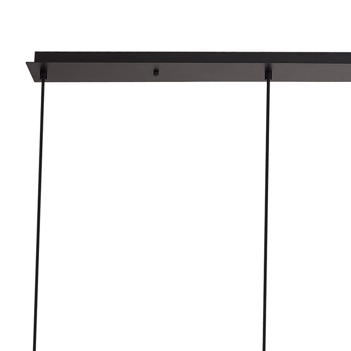 Nelson Lighting NL87749 Amsterdam Linear Suspension Kit Matt Black