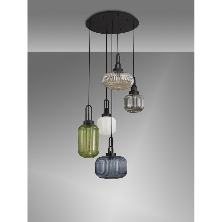 Nelson Lighting NL93169 Amsterdam Shade Petrol Blue