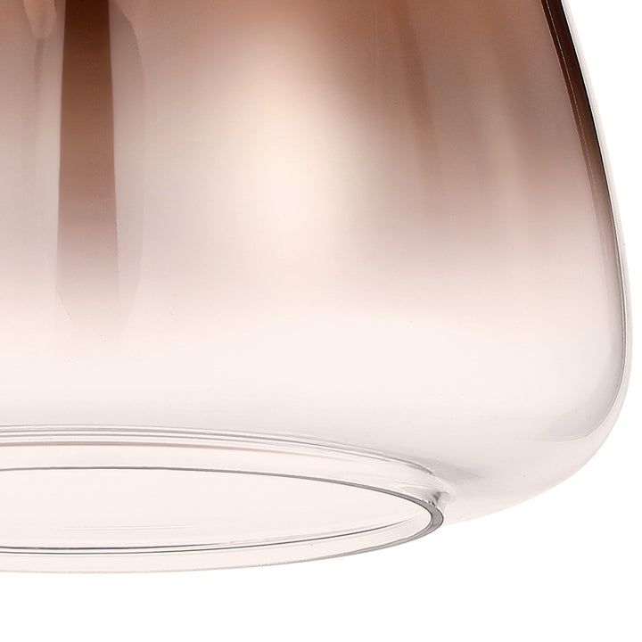 Nelson Lighting NL9989/CUF9 Amsterdam Shade Copper Clear