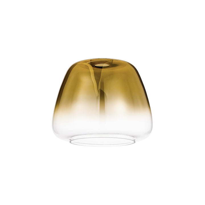 Nelson Lighting NL9989/GDF9 Amsterdam Shade Brass Gold Clear