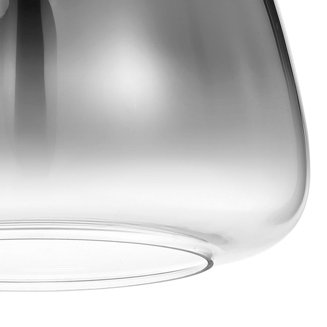 Nelson Lighting NL9989/SMF9 Amsterdam Shade Smoked Clear