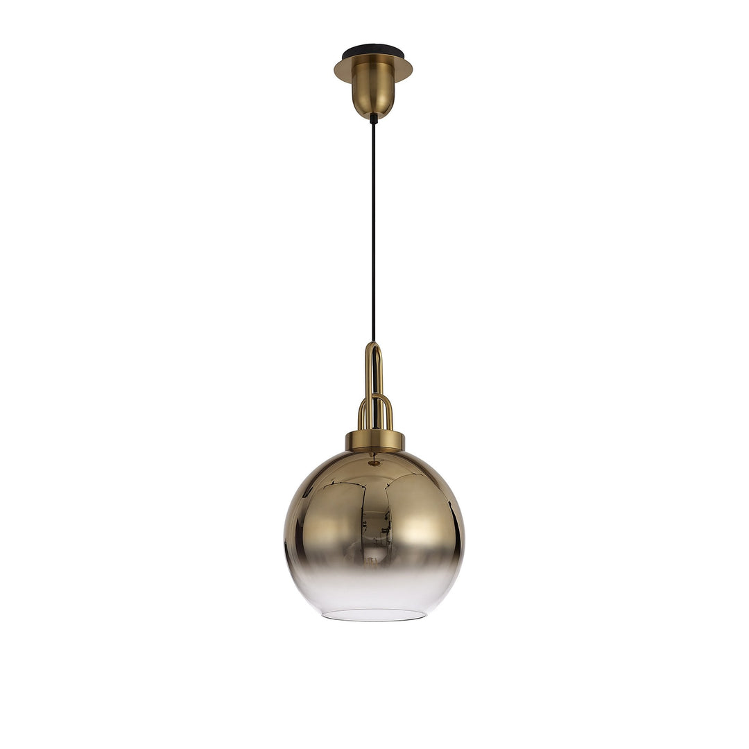 Nelson Lighting NLK06089 Acme 3 Light Linear Pendant Brass Gold Matt Black