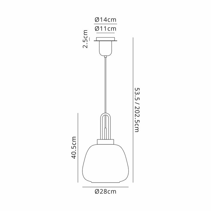 Nelson Lighting NLK15509 Acme 1 Light Pendant Matt Black Matt Black