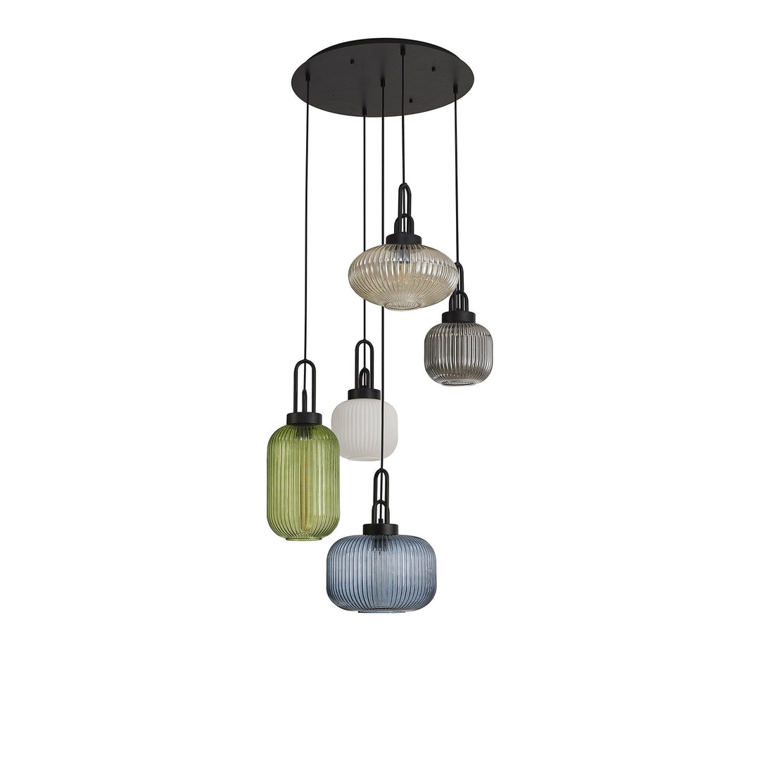 Nelson Lighting NLK15559 | Acme Aged Pewter | 3-Light Linear Pendant