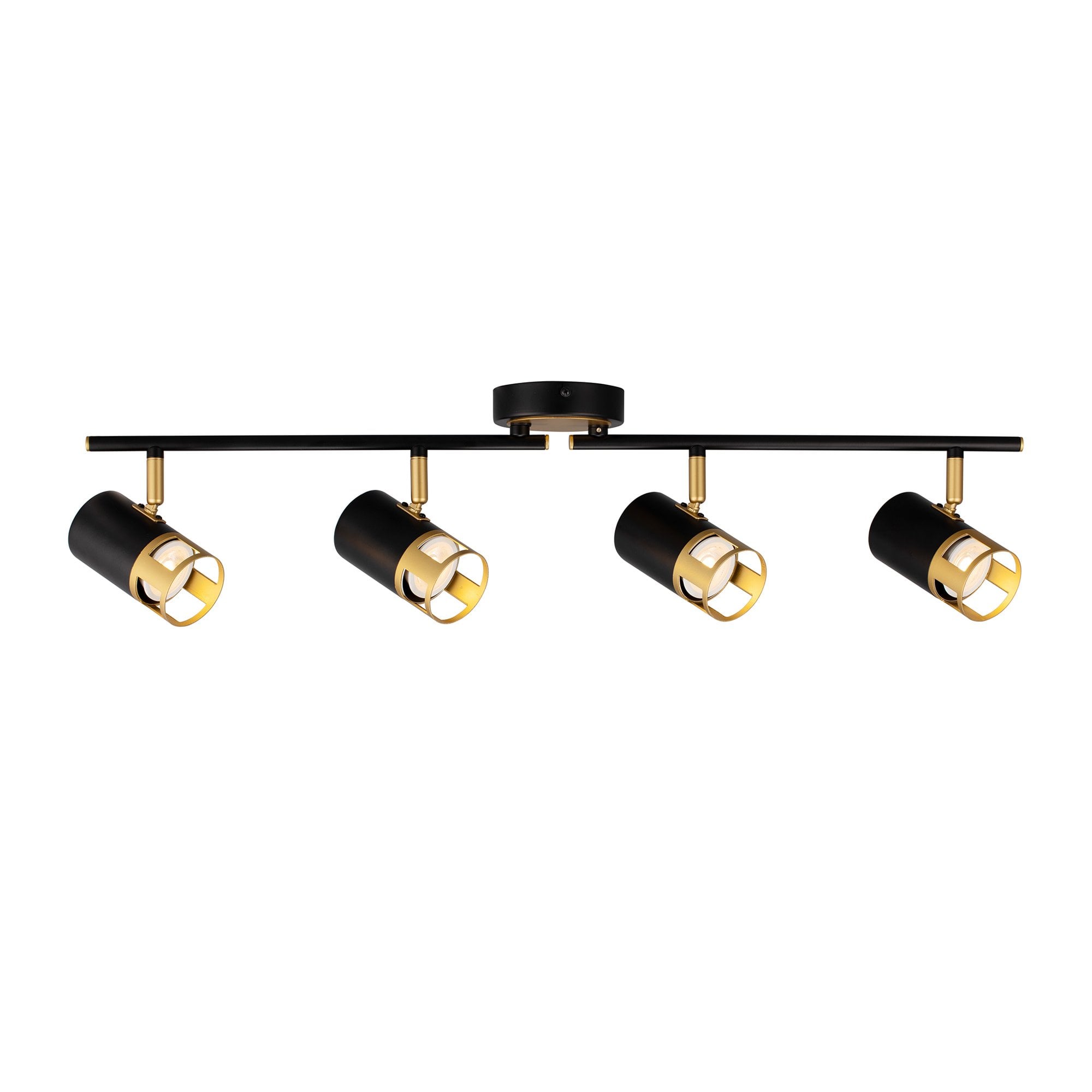 Nelson Lighting NL99579 Adner 4 Light Linear Bar Spotlight Black Paint ...