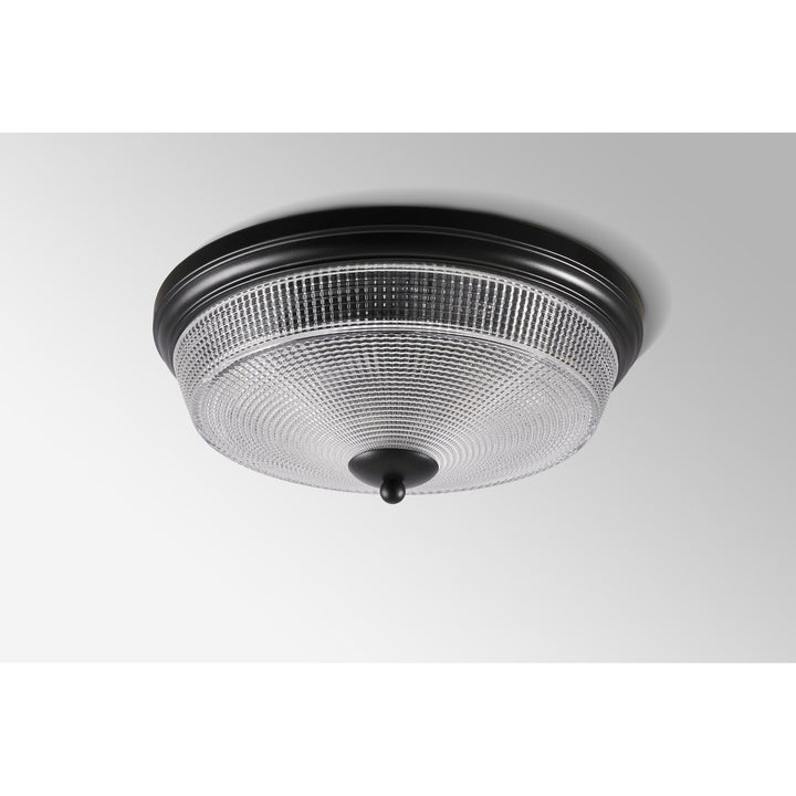 Nelson Lighting NL93819 | Albay 2 Light Bathroom Flush Ceiling Light | Satin Black