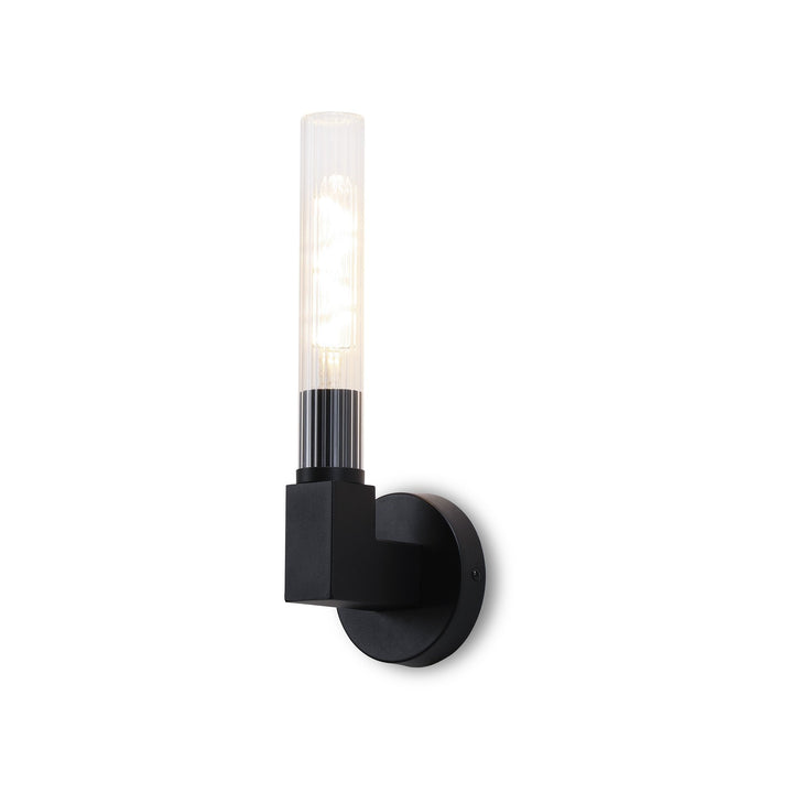 Nelson Lighting NL87029 Alissa 1 Light Bathroom Wall Light Satin Black