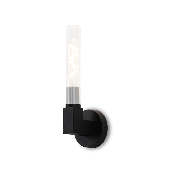 Nelson Lighting NL87029 Alissa 1 Light Bathroom Wall Light Satin Black