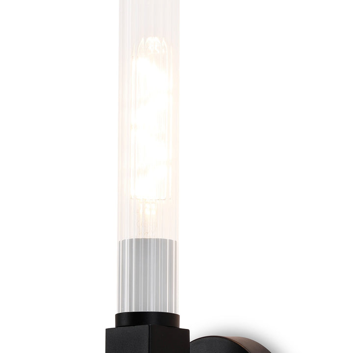 Nelson Lighting NL87029 Alissa 1 Light Bathroom Wall Light Satin Black