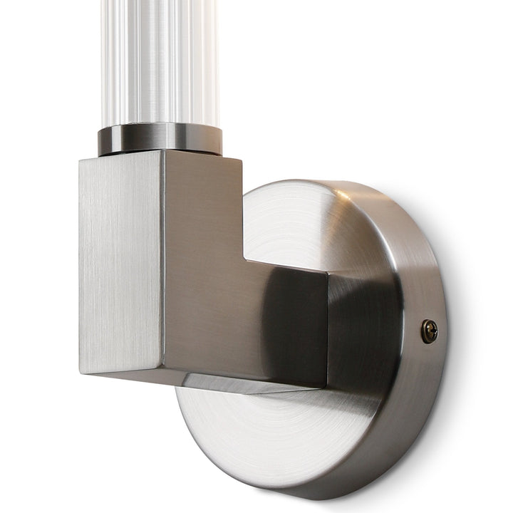 Nelson Lighting NL87059 Alissa 1 Light Bathroom Wall Light Satin Nickel