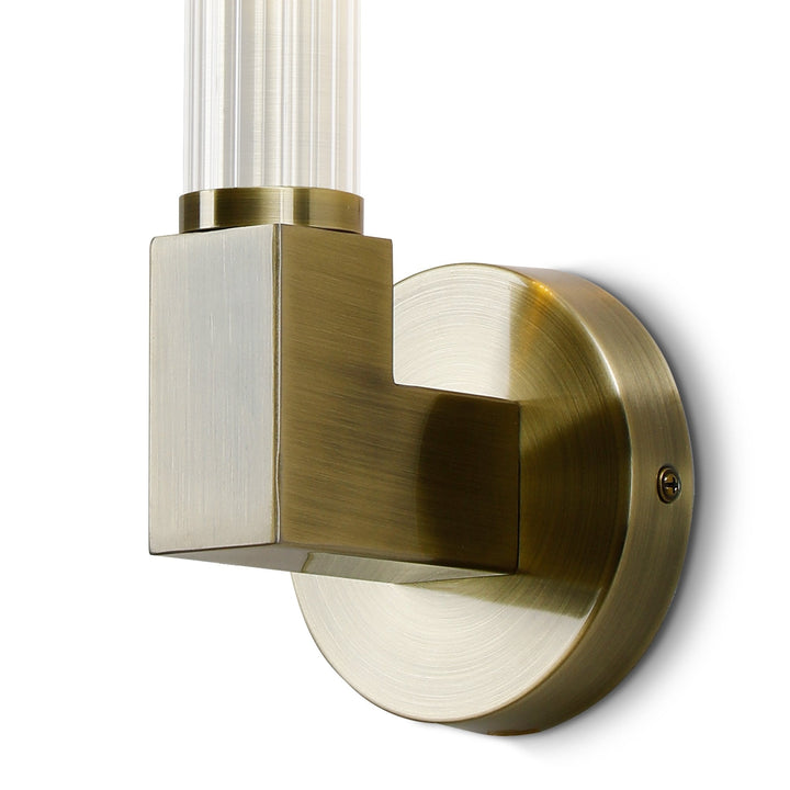 Nelson Lighting NL87089 Alissa 1 Light Bathroom Wall Light Antique Brass